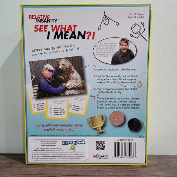 PlayMonster Relative Insanity: See What I Mean?! - Party Game with Funny Phot... - Picture 2 of 2